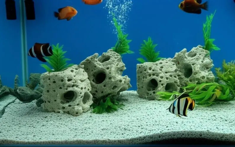 4 pcs set Handmade Aquarium Cave Fish Hideout Shelter Cichlid & Shrimp Hideaway Homeartparis production