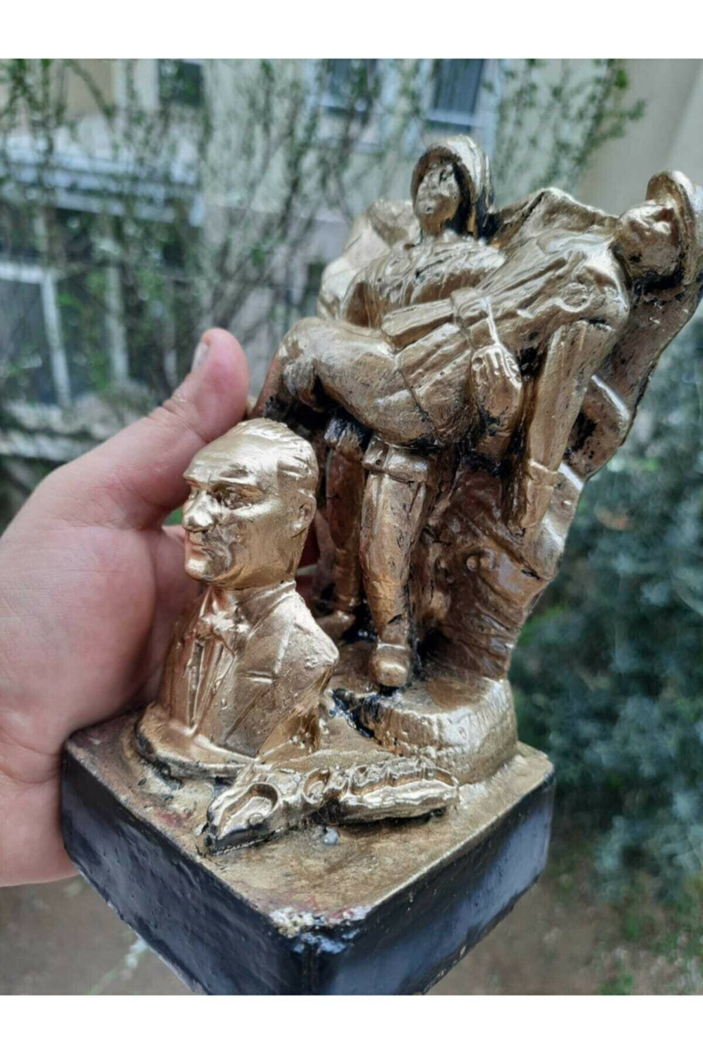 Mustafa Kemal Atatürk Bust Statue WWI Dardanelles Front Marble Powder Historical Gift Homeartparis production