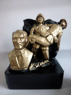 Mustafa Kemal Atatürk Bust Statue WWI Dardanelles Front Marble Powder Historical Gift Homeartparis production