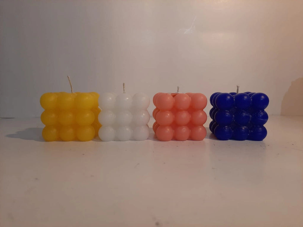4 pcs set mix color  Bubble Candle,  Scented Cube Decorative Home Gift, Homeartparis production