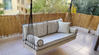 Home art paris desing Custom porch swing sofa, patio garden swing bed, Hanging Sofa Design Your Own Porch Swing Modern Patio Lounger Homeartparis production