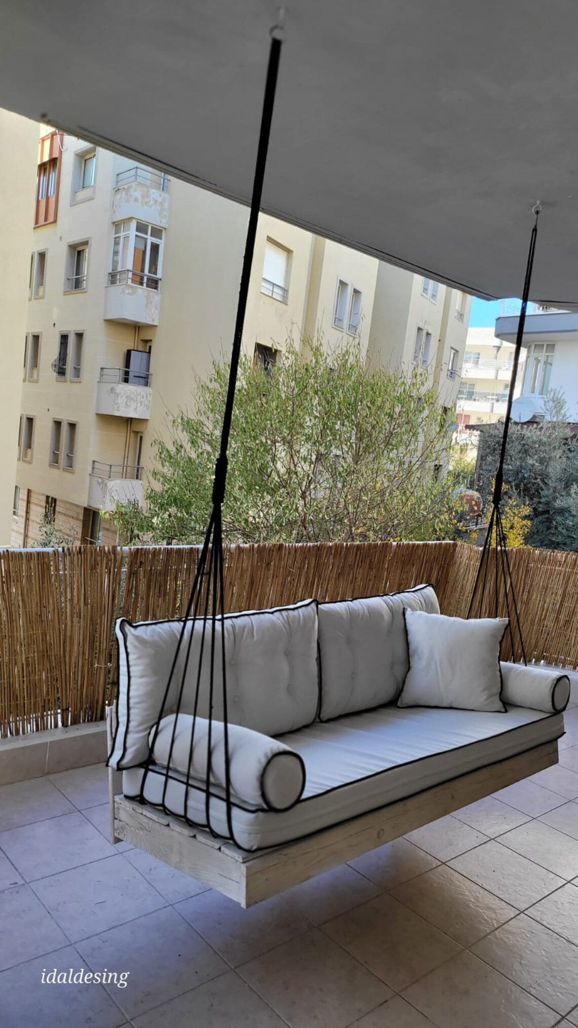 Home art paris desing Custom porch swing sofa, patio garden swing bed, Hanging Sofa Design Your Own Porch Swing Modern Patio Lounger Homeartparis production