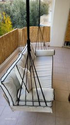 Home art paris desing Custom porch swing sofa, patio garden swing bed, Hanging Sofa Design Your Own Porch Swing Modern Patio Lounger Homeartparis production