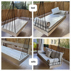 Home art paris desing Custom porch swing sofa, patio garden swing bed, Hanging Sofa Design Your Own Porch Swing Modern Patio Lounger Homeartparis production