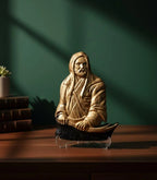 Hazrat Ali and Zulfiqar Sword Statue, 15cm Desk Decor, Alevi Bektashi Gift, Special Islamic Figurine
