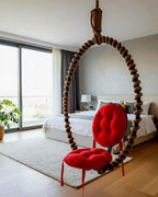 Homeartparis Industrial Hanging Chair Heavy Duty Metal Swing Cafe Bar Furniture Homeartparis production, bedroom decoration,  , Indoor Outdoor Swing