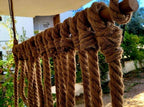 Industrial Rope Clothes Rack with 2 Lights Ceiling Hanging Garment Rack Homeartparis production