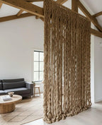 Jute Rope Partition Wall Hanging Boho Macrame Room Divider Homeartparis production