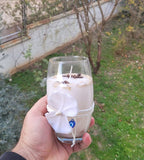 homeartparis Large Glass Jar Candle, Handmade Coffee & Lavender Scented, Housewarming Gift, Decorative candles