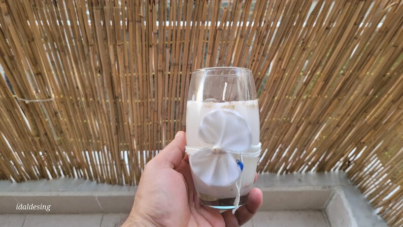 homeartparis Large Glass Jar Candle, Handmade Coffee & Lavender Scented, Housewarming Gift, Decorative candles