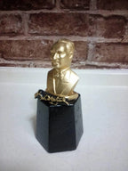 Mustafa Kemal Atatürk Bust Sculpture, 15cm Desk Decor, Founder of the Republic of Turkey, Signed Figurine Statue