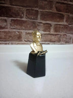 Mustafa Kemal Atatürk Bust Sculpture, 15cm Desk Decor, Founder of the Republic of Turkey, Signed Figurine Statue