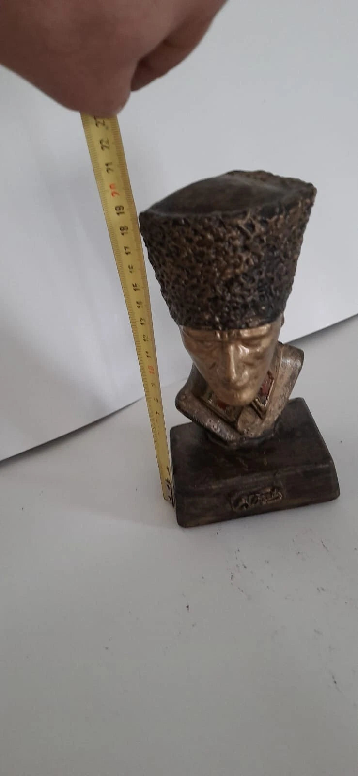 Silver Edition Mustafa Kemal Ataturk Bust Historical War Statue Homeartparis production