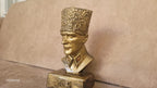 Silver Edition Mustafa Kemal Ataturk Bust Historical War Statue Homeartparis production