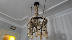 Nautical Rope Chandelier, Knotted Rustic Lamp, Coastal Lighting Fixture, Kitchen Island & Bar Light, 8-Arm Pendant Chandelier