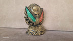 The Ottoman Empire Coat of Arms Marble Statue,  historical collectible gifts, black