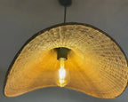 Rattan Bamboo Lamp: A Handcrafted Pendant Reflecting the Sun's Warmth