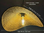 Rattan Bamboo Lamp: A Handcrafted Pendant Reflecting the Sun's Warmth