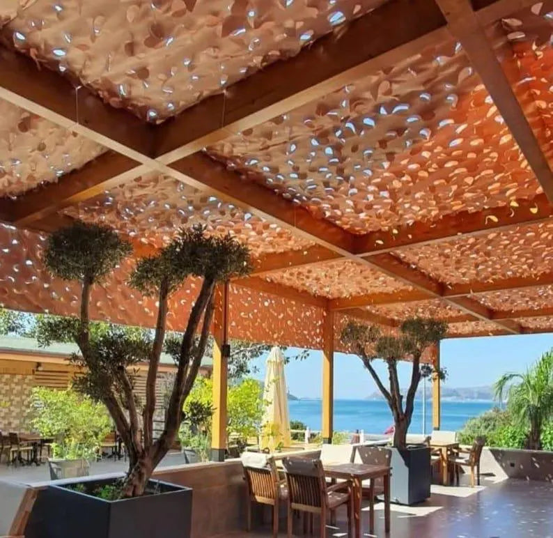 3x5 Meter Patio Sun Shade Sail Custom Canopy Awning Perforated Fabric Homeartparis production