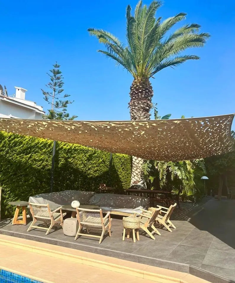 3x5 Meter Patio Sun Shade Sail Custom Canopy Awning Perforated Fabric Homeartparis production