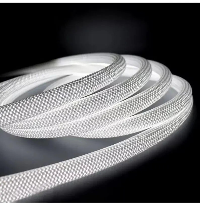 Rgb Led Rope Light Strip (5 Meter), Flexible USB LED Tape with Fabric Braid, App & Remote Controlled Colorful Lighting, DIY Craft Supply