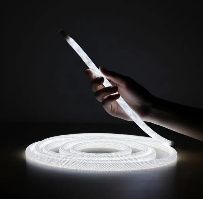 Rgb Led Rope Light Strip (5 Meter), Flexible USB LED Tape with Fabric Braid, App & Remote Controlled Colorful Lighting, DIY Craft Supply