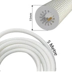 Rgb Led Rope Light Strip (5 Meter), Flexible USB LED Tape with Fabric Braid, App & Remote Controlled Colorful Lighting, DIY Craft Supply
