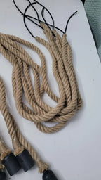 Rope Chandelier Custom Length Rustic Pendant Light Jute Rope Lamp Industrial Cafe Restaurant Lighting UL CE Certified Sevo Design