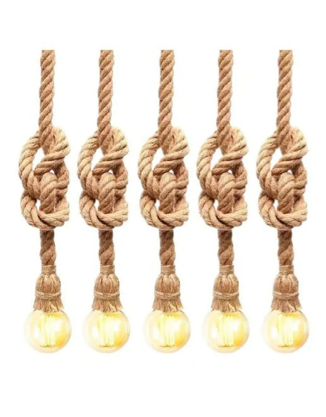 Mega Installation 50-Piece Set Double Sided Rope Chandelier Custom Length Nautical Industrial Lighting Homeartparis production