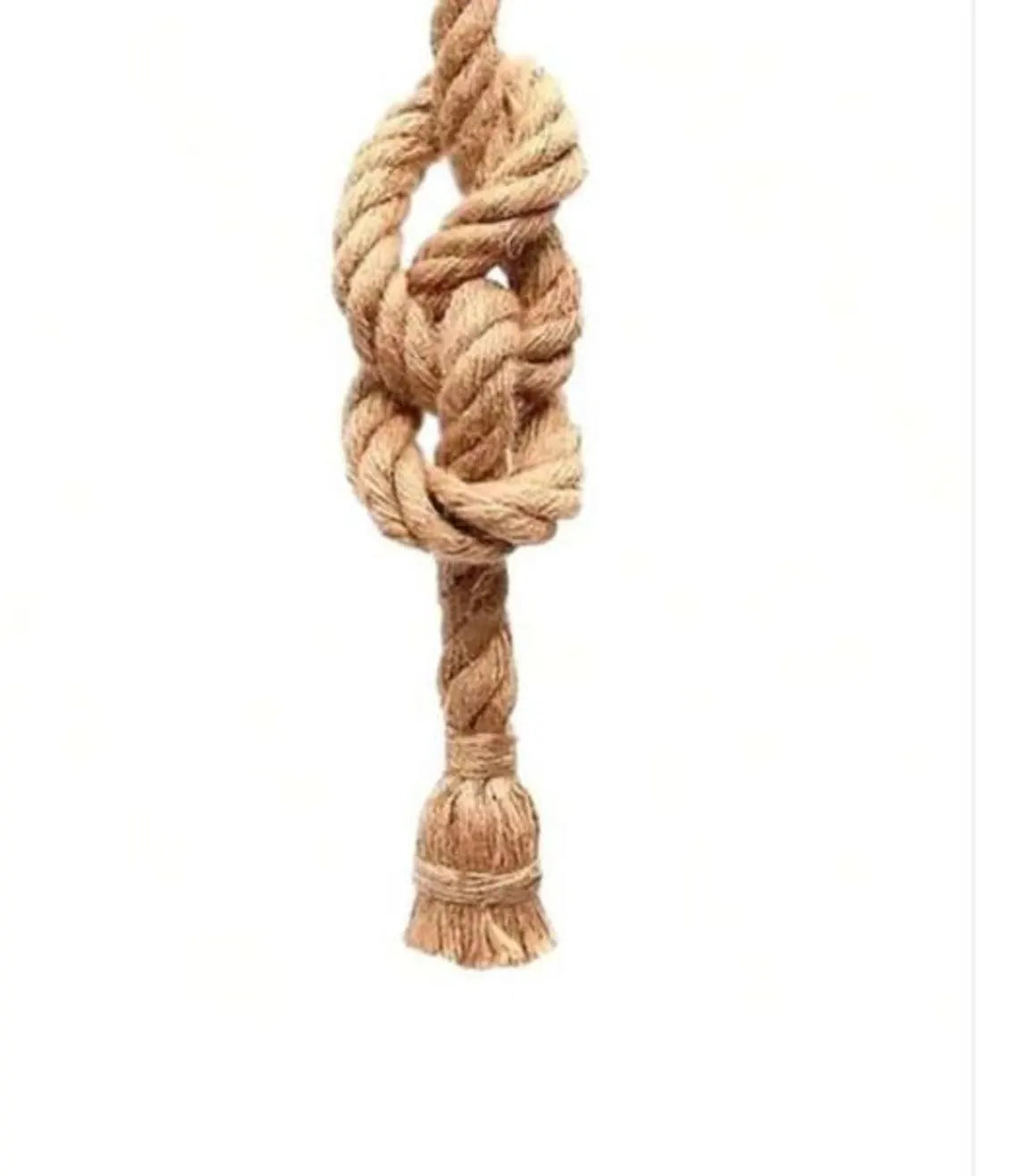 Large rope Chandelier, 60 Light Swag Fixture, Restaurant Ceiling Lamp, 150cm Wood Base + 30 Double Rope Arms, Barn Wedding Lighting