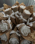 3 pcs Rose Flower Candle in Cone Scented Decorative Candle Homeartparis production