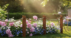 Rustic Rope and Wood Garden Edging Wooden Pathway Border Homeartparis production