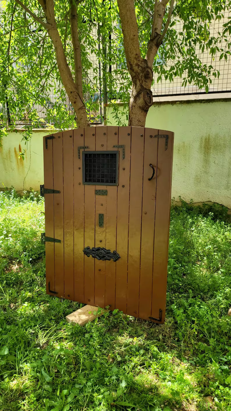 Vitage Wooden Garden Gate, Medieval Castle Style Door, rustic Farmhouse Decor Homeartparis production