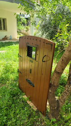 Vitage Wooden Garden Gate, Medieval Castle Style Door, rustic Farmhouse Decor Homeartparis production