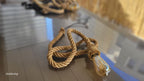 Home Art Paris - Single Rope Pendant Light, Custom Length Cord, Rustic DIY Lighting Kit, Jute Rope Lamp, Industrial Edison Bulb Fixture