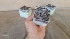 homeartparis Handmade Square Coffee Bean Candle, Rustic Home Decor, Desk & Office Decor, Housewarming Gift, Coffee Lover Gift