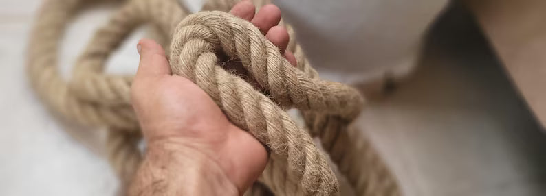 Customizable size Thick Jute Rope 1 Inch Diameter Rustic Garden Edging and Swing Rope Homeartparis production (Kopya)