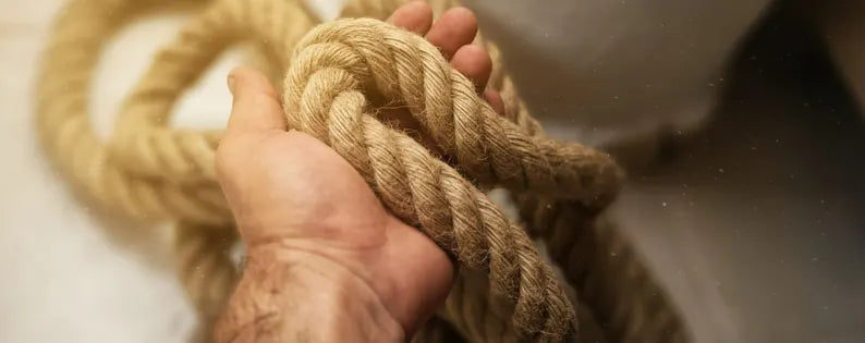 Customizable size Thick Jute Rope 1 Inch Diameter Rustic Garden Edging and Swing Rope Homeartparis production (Kopya)