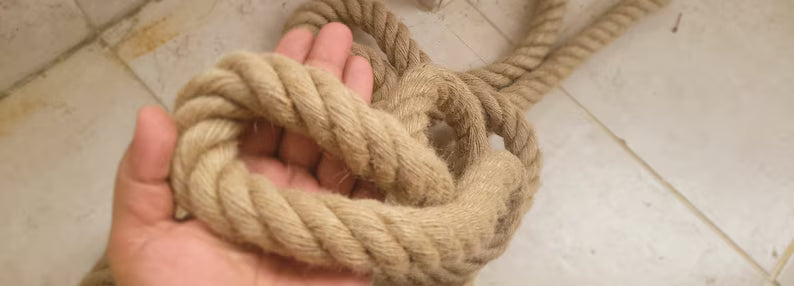 Customizable size Thick Jute Rope 1 Inch Diameter Rustic Garden Edging and Swing Rope Homeartparis production (Kopya)