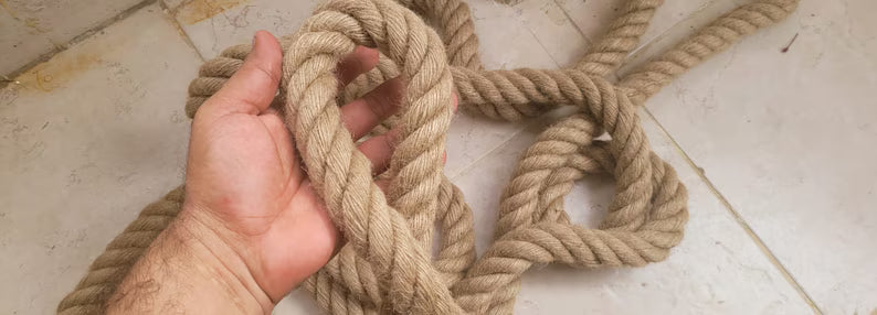Customizable size Thick Jute Rope 1 Inch Diameter Rustic Garden Edging and Swing Rope Homeartparis production (Kopya)