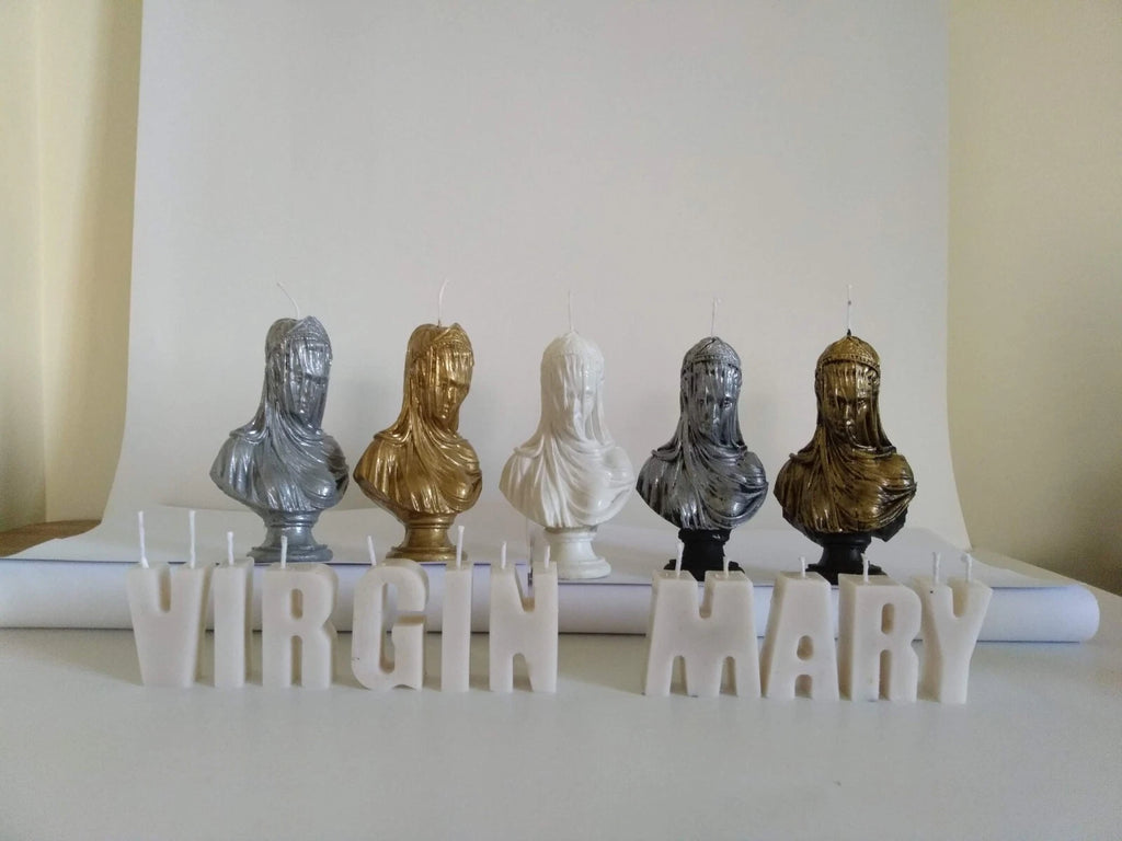 The Veiled Lady Statue Candle Decorative Bride Bust Scented Candle Homeartparis production