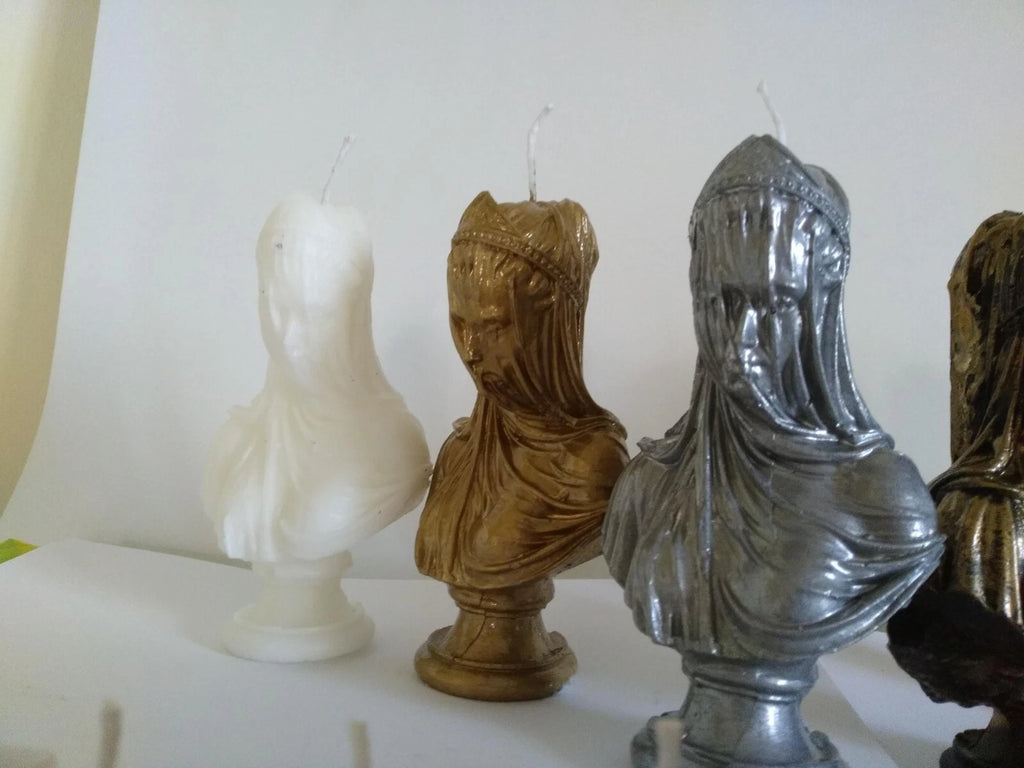 The Veiled Lady Statue Candle Decorative Bride Bust Scented Candle Homeartparis production