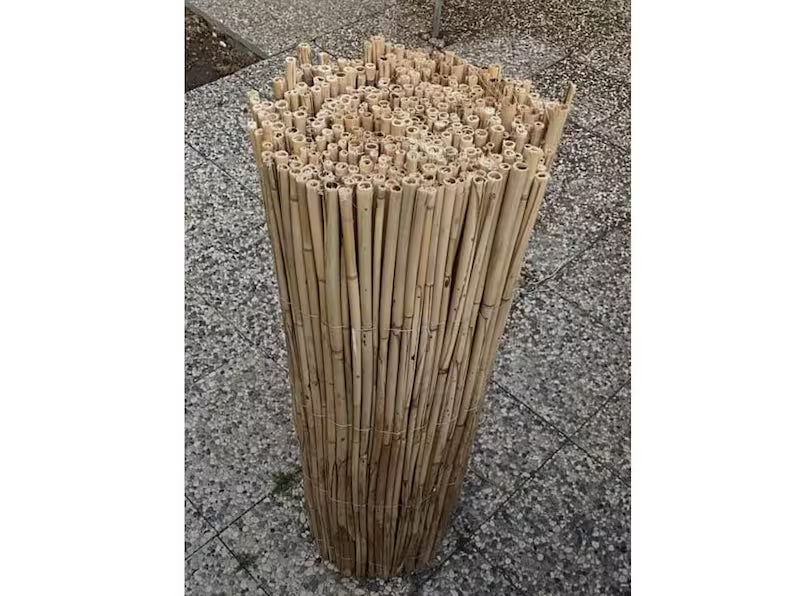 5 Meter Wide Natural Reed Screen Fence Custom Height Bamboo Roll Homeartparis production