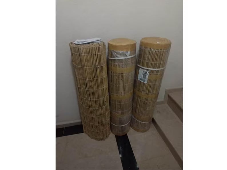 5 Meter Wide Natural Reed Screen Fence Custom Height Bamboo Roll Homeartparis production