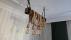THE Wood Chandelier, Industrial Beam Light, 4-Rope Arm Fixture, Farmhouse Kitchen & Bar Lighting (Kopya)