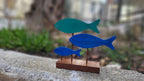Wooden Fish Family Decor Coastal Nautical Ornament Homeartparis production