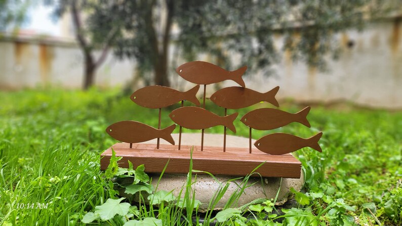 The Wooden Fish Nautical Decor Set of 7 Beach House Decor Homeartparis production