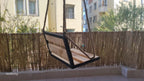 Modern Wooden Swing Industrial Metal Frame Indoor Outdoor Hanging Seat Homeartparis production