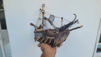 The  Bastarda Vintage Driftwood Sailing Ship Handmade Wooden Model Boat Homeartparis production