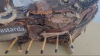 The  Bastarda Vintage Driftwood Sailing Ship Handmade Wooden Model Boat Homeartparis production